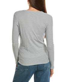James Perse | Womens | Henley Top | Multi