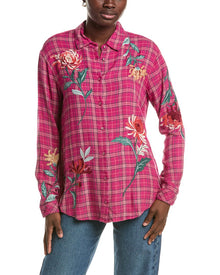 Johnny Was | Womens | Oversized Shirt Tunic | Red