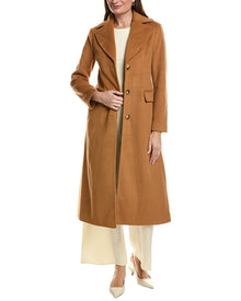 tyler boe | Womens | Middleton Long Coat | Brown