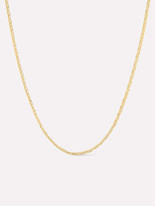 14K Gold Plated Lobster Clasp Delicate Flat Mariner Chain Necklaces For Women Ana Luisa Morgan Slim