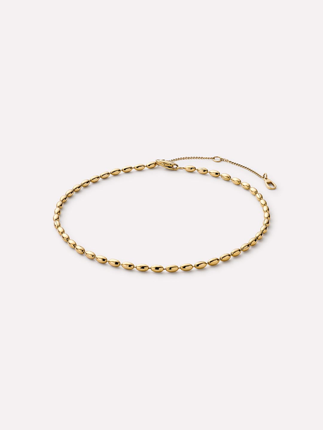 14K Gold Plated Stainless Steel Ball Chain Anklets For Women Ana Luisa Jace