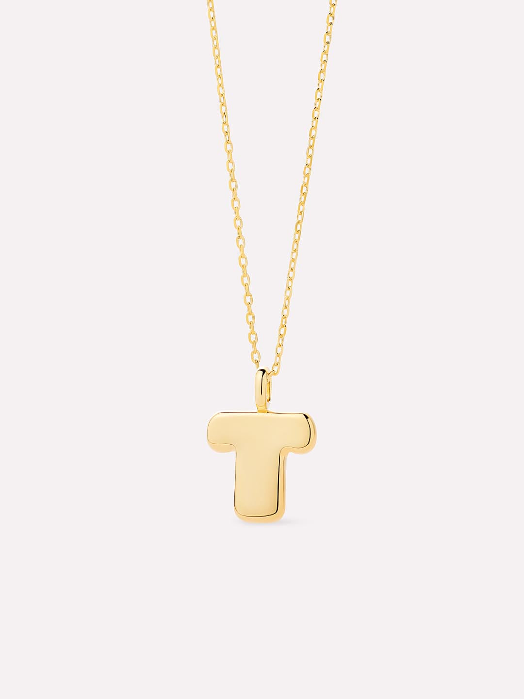 14K Gold Plated Sterling Silver Initial Pendant Necklaces For Women Ana Luisa Bubble Letter Necklace