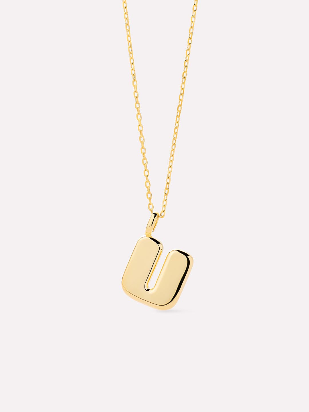 14K Gold Plated Sterling Silver Initial Pendant Necklaces For Women Ana Luisa Bubble Letter Necklace