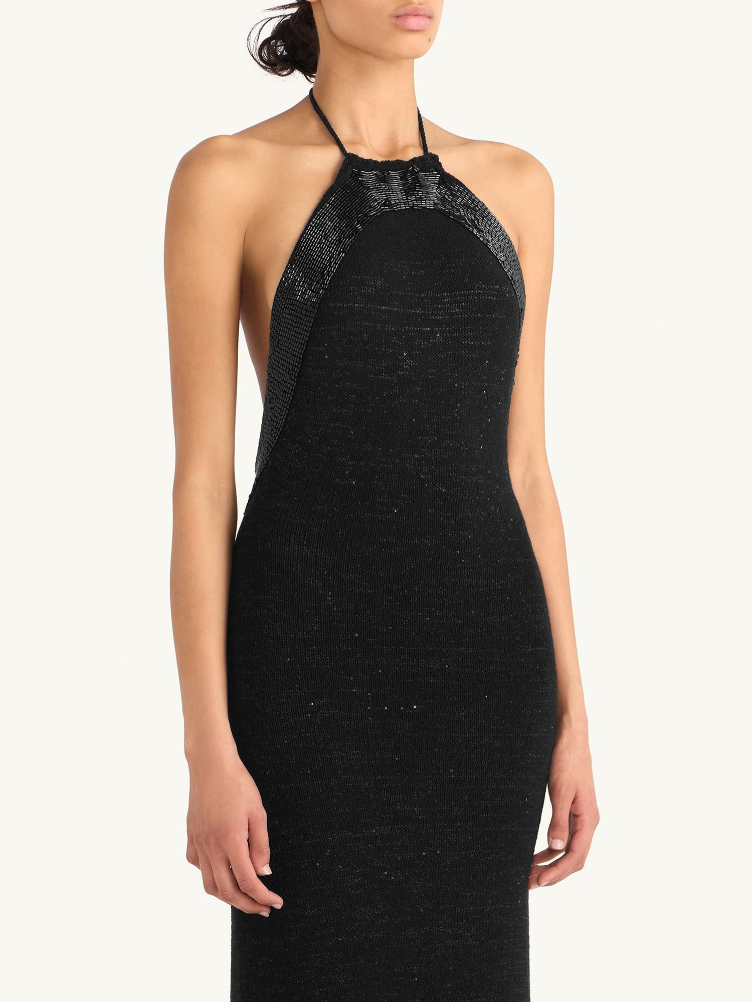 Katie Dress | Black Sequin