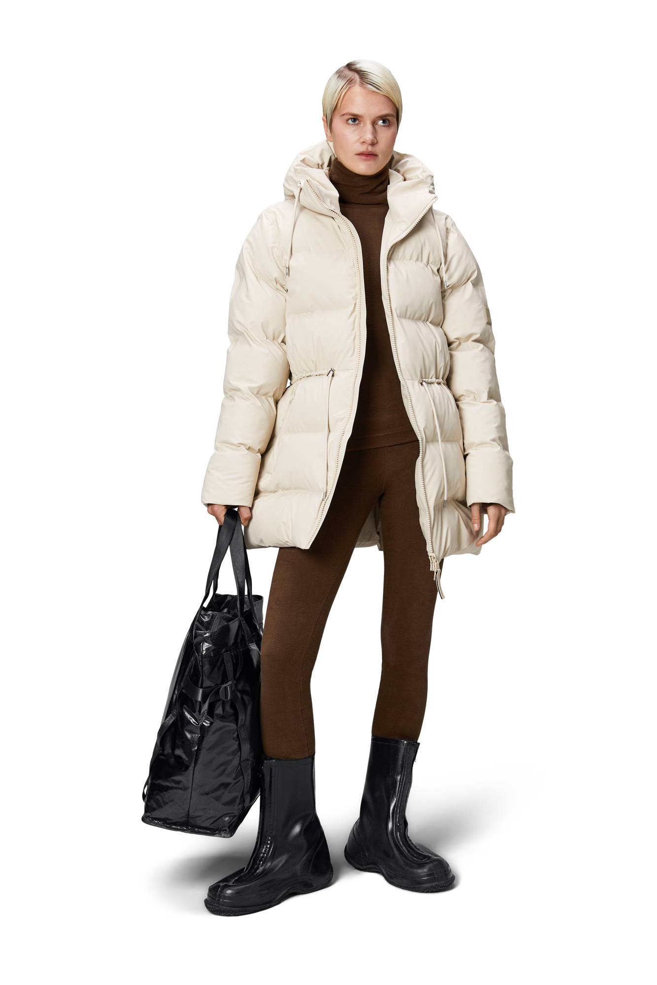 Womens | Alta Long Puffer String W Jacket W3T4 | Dune