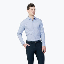 Men's Aero Dress Shirt - Blue on Blue Grid