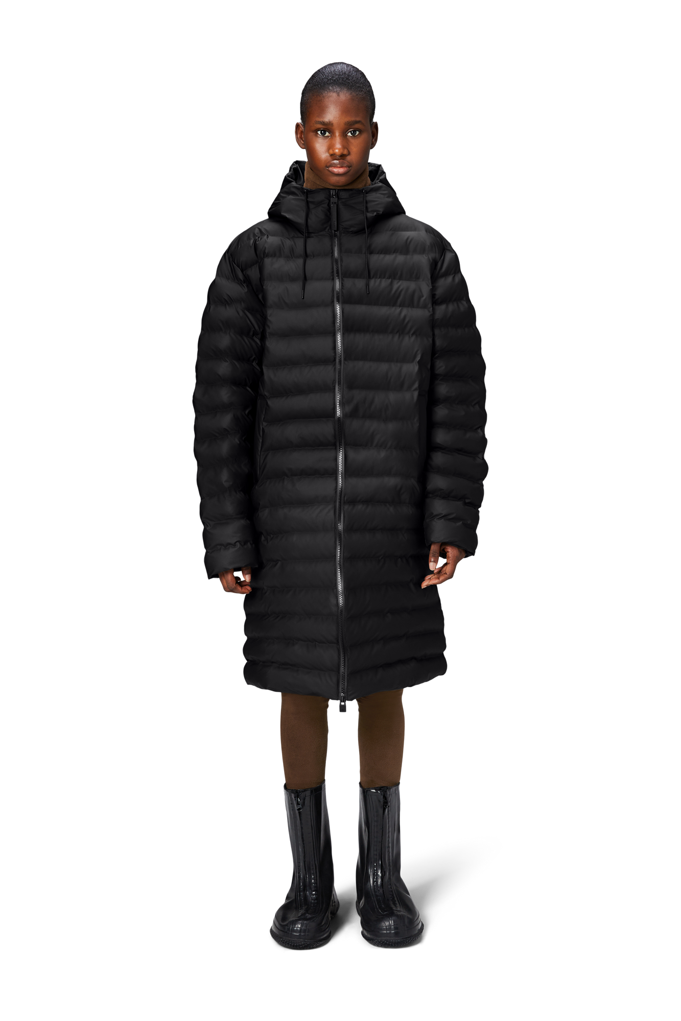 Unisex | Lohja Longer Puffer Jacket | Black