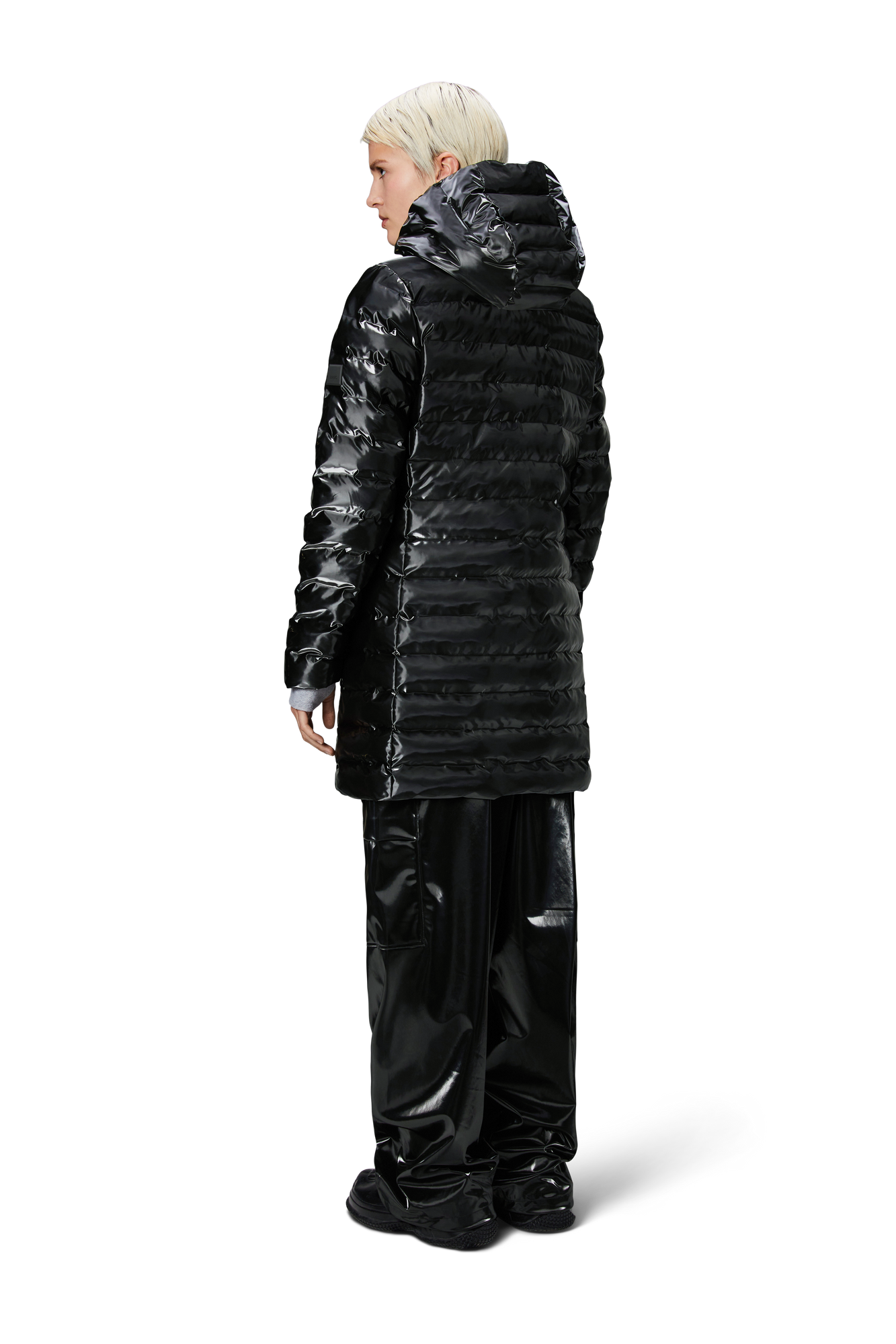 Womens | Lohja Long Puffer Curve Jacket W3T3 | Night