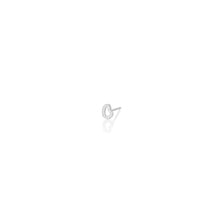 Small Ripple Stud Earring - Full Pavé