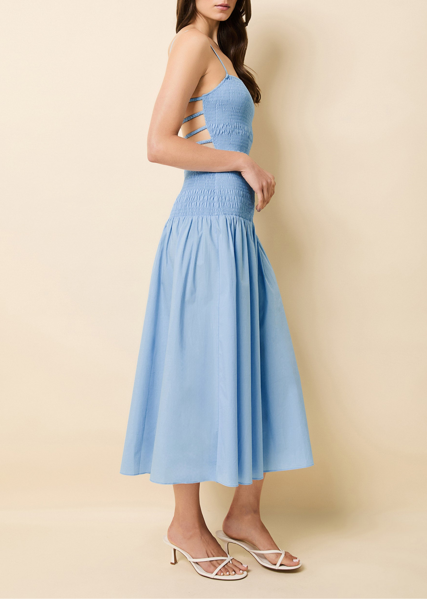 Womens | Vida Dress Poplin | Open Water