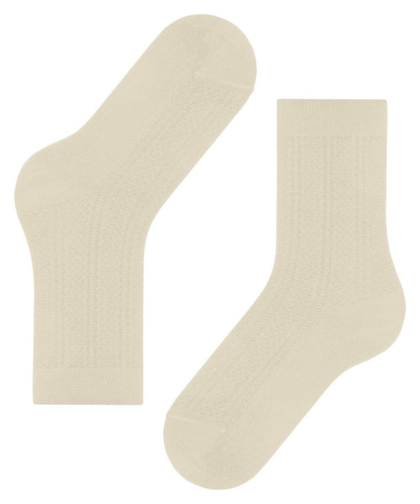 Womens | Needlepoint Socks | Off-White