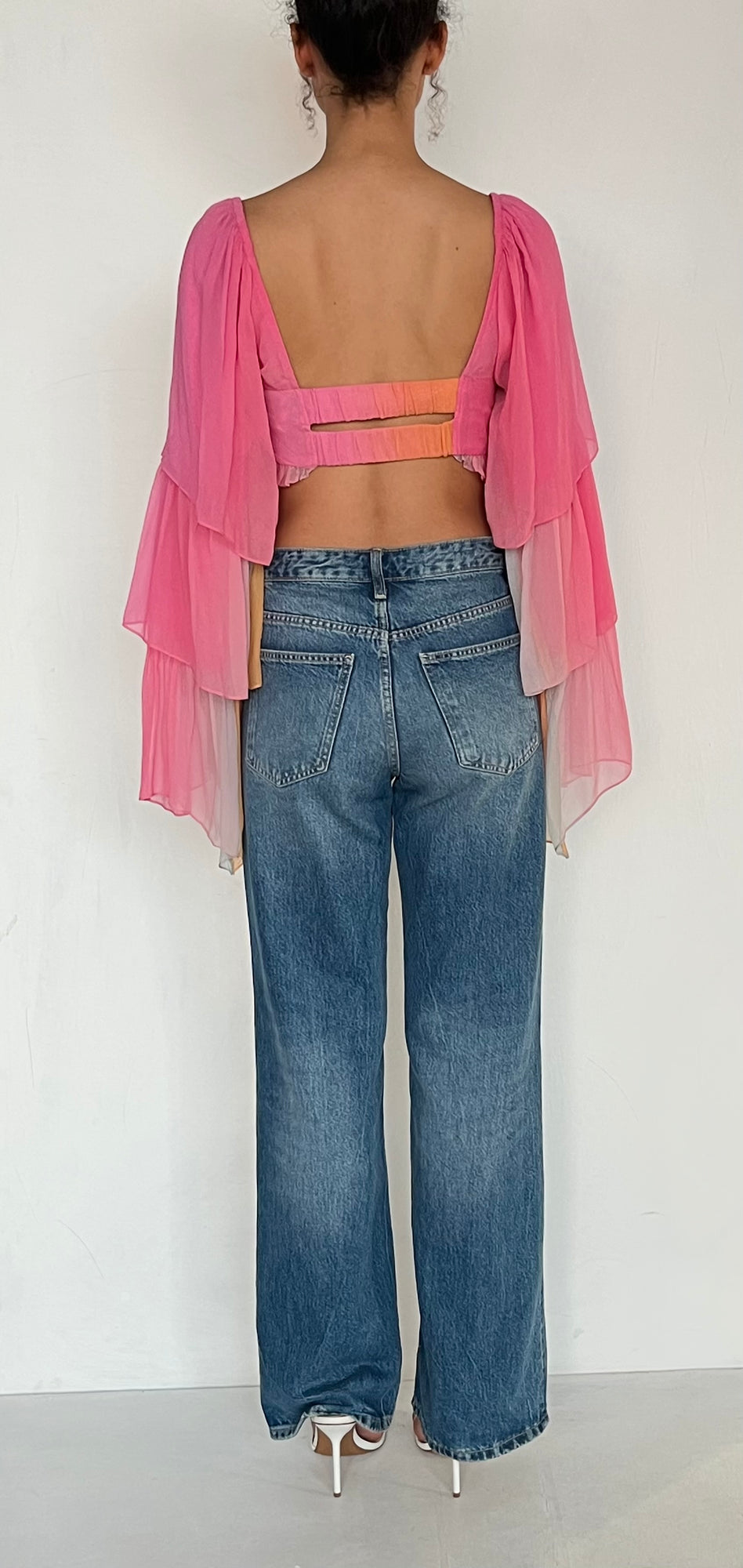 Hemant & Nandita | Crop Top | Pink Ombre