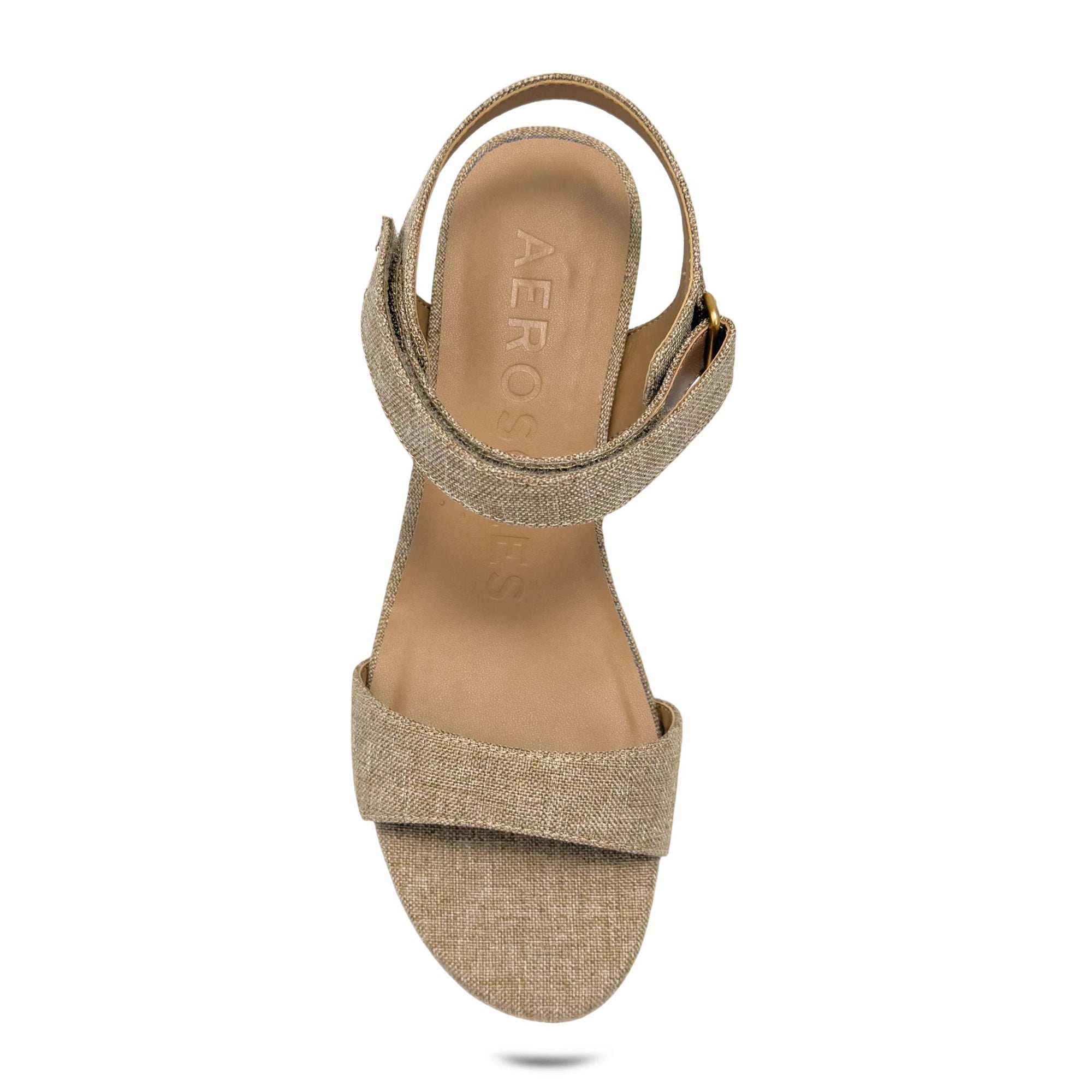 Wel Sandal Wedge | Natural Linen