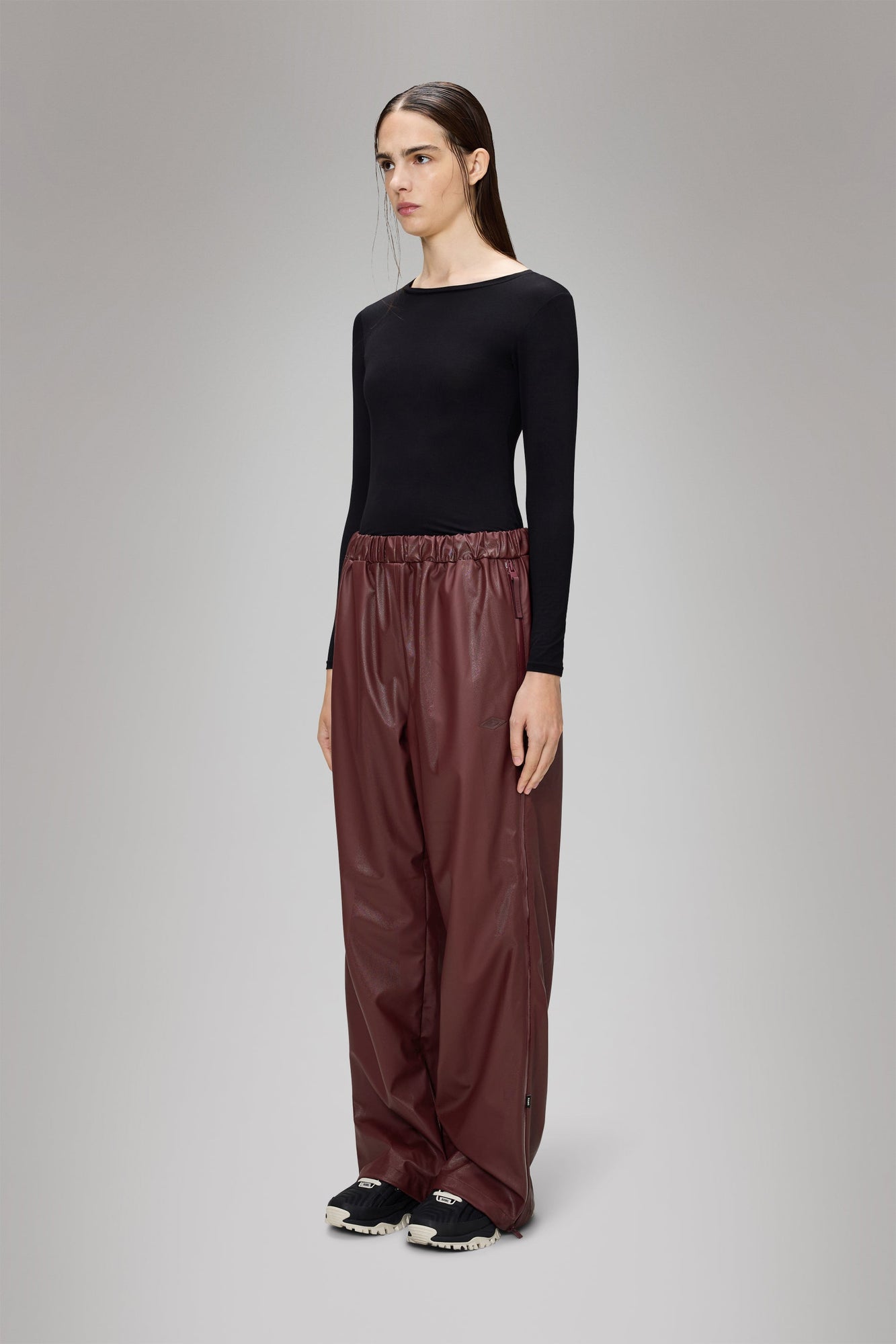 Rains Rains x Umbro Apollo Pants Wide Maroon Red Pants