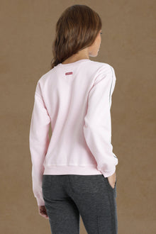 Women | Vintage Striped Sweatshirt | Cameo Pink
