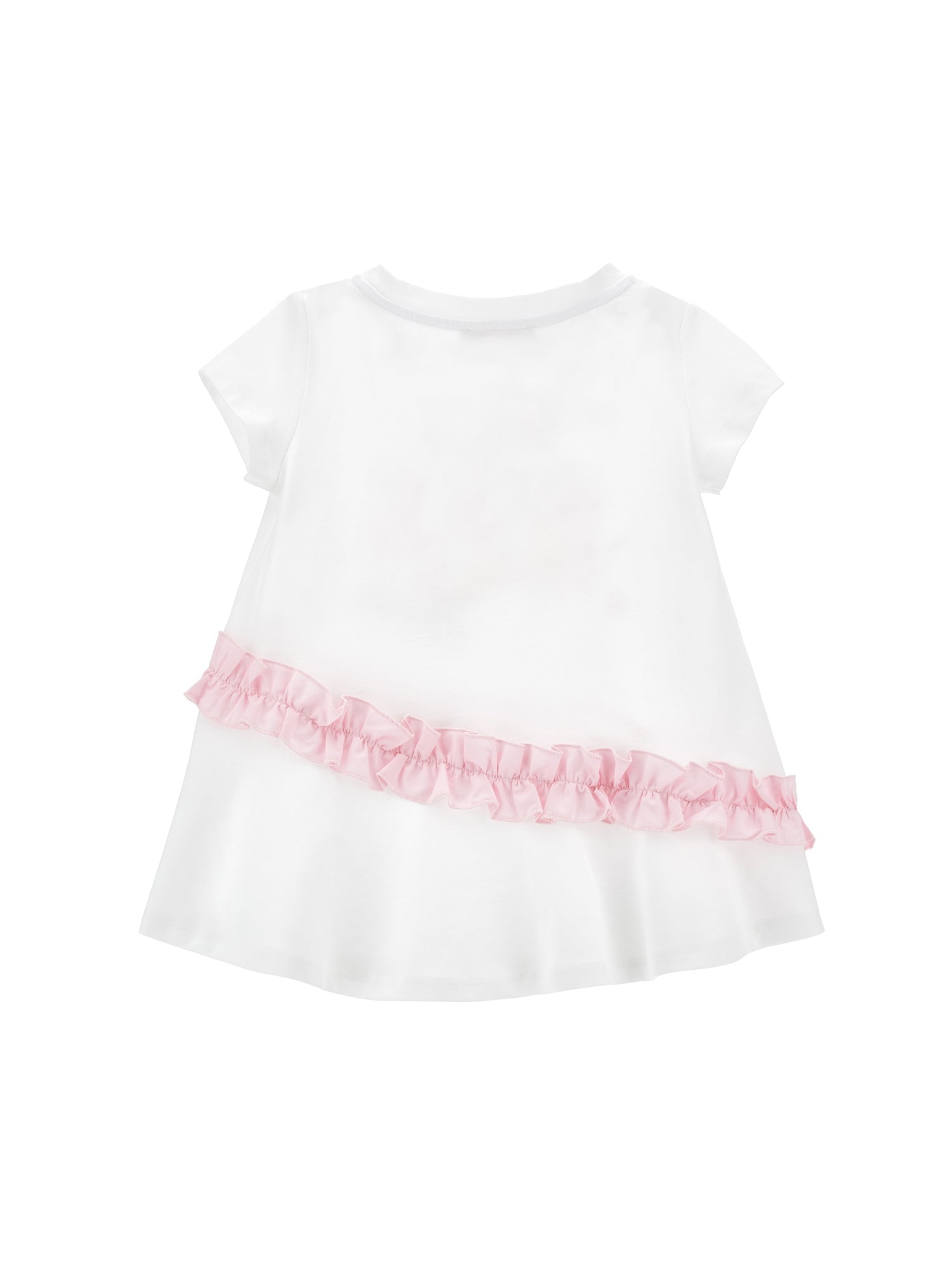 Girls | Maxi T-Shirt Bambi With Rhinestones | White/FairyTale Pink