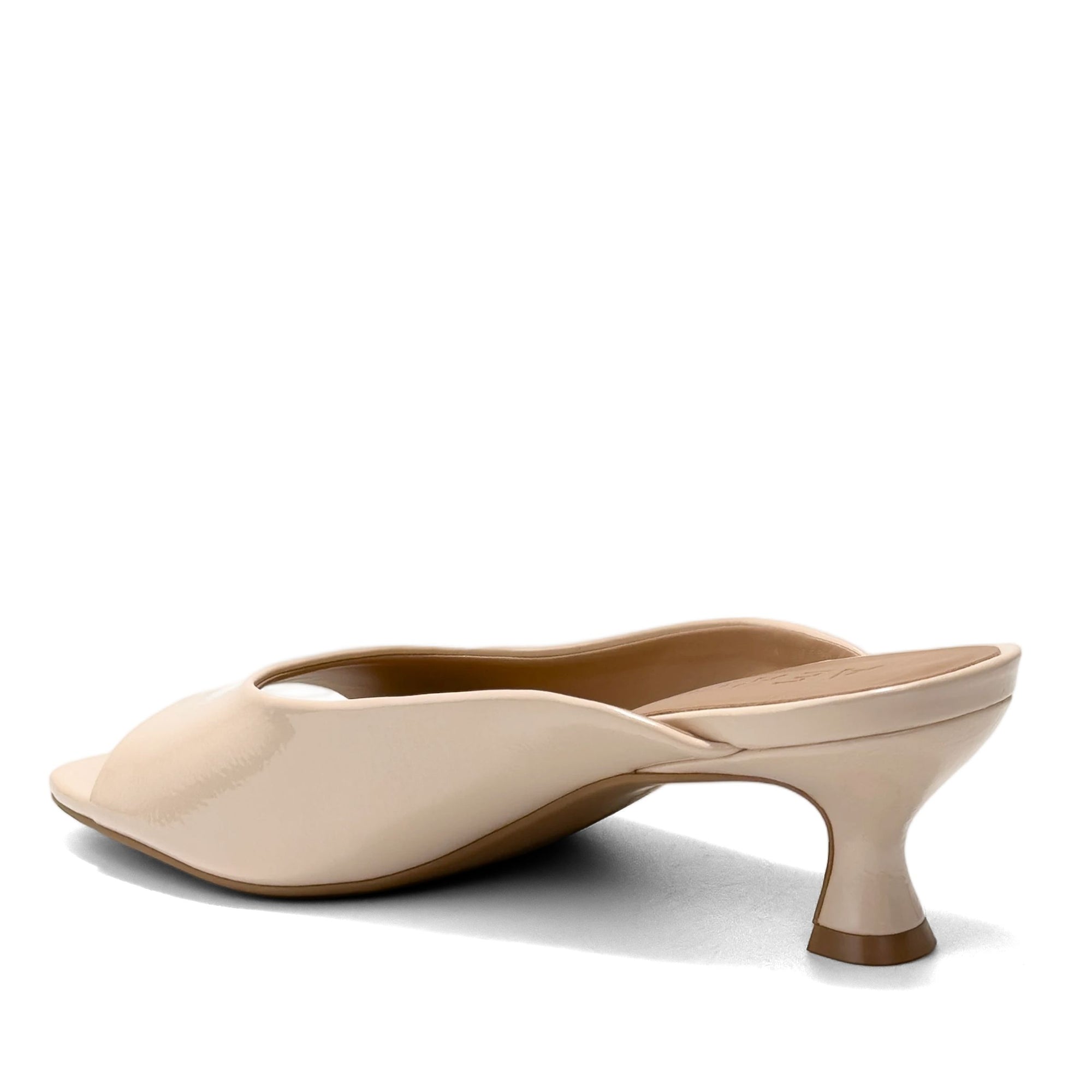 Keiran Sandal Heel | Moonlight Faux Crinkle Patent