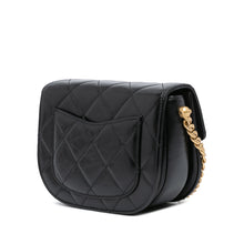 Chanel | Pre-Owned CC Quilted Calfskin Round Moon Messenger Flap | Black