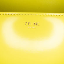 Celine | Pre-Owned Calfskin Cuir Triomphe Chain Shoulder Bag - II | Yellow/Neon Yellow