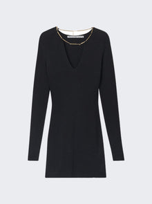 Women | alexanderwang | Mini Dress With Nameplate Chain Black