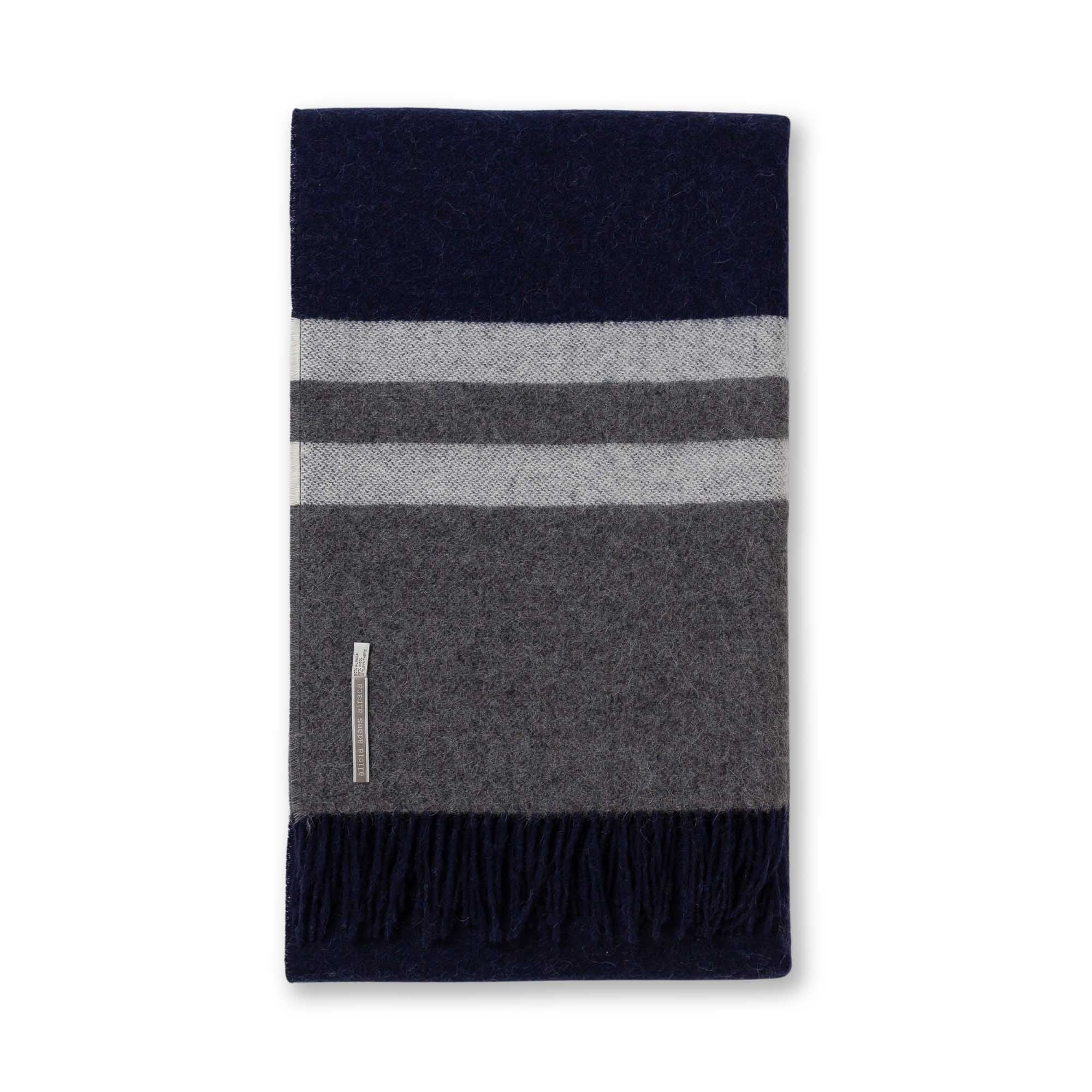 Home | Canyon Throw | Navy / Dark Grey / Ivory