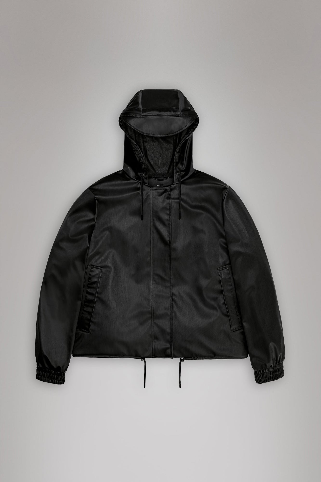 RAINS String W Jacket Black Grain Jacket
