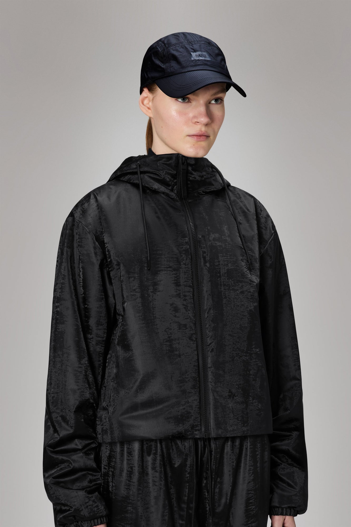 RAINS 5 Panel Ripstop Cap Navy Headwear