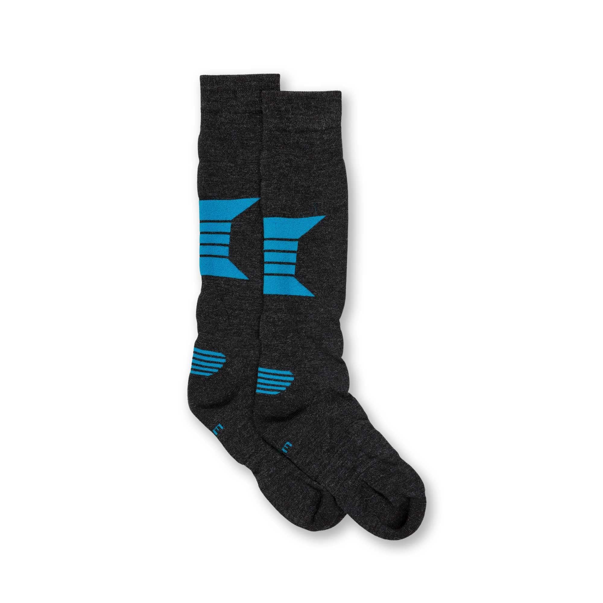Mens | Olympus Sport Sock | Charcoal / Cyan