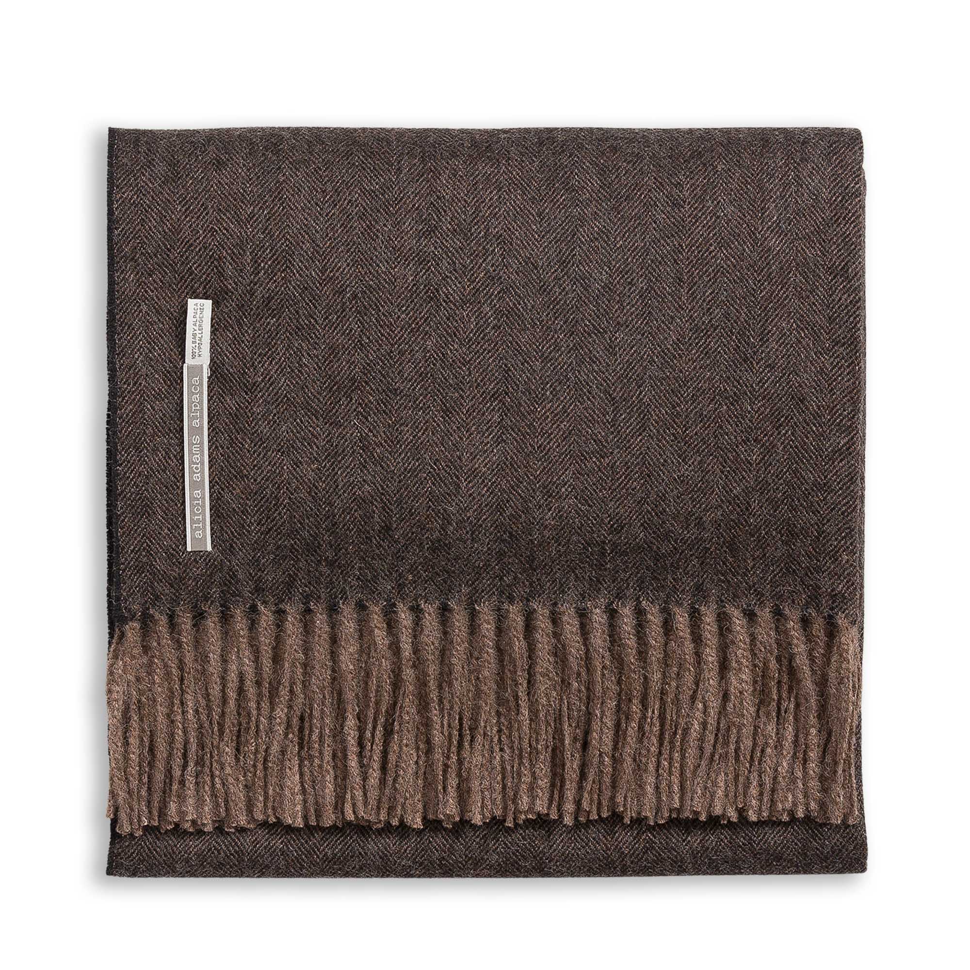 Unisex | Maxi Wrap | Herringbone Fudge