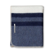 Home | Field Blanket | Ivory / Denim Blue / Navy