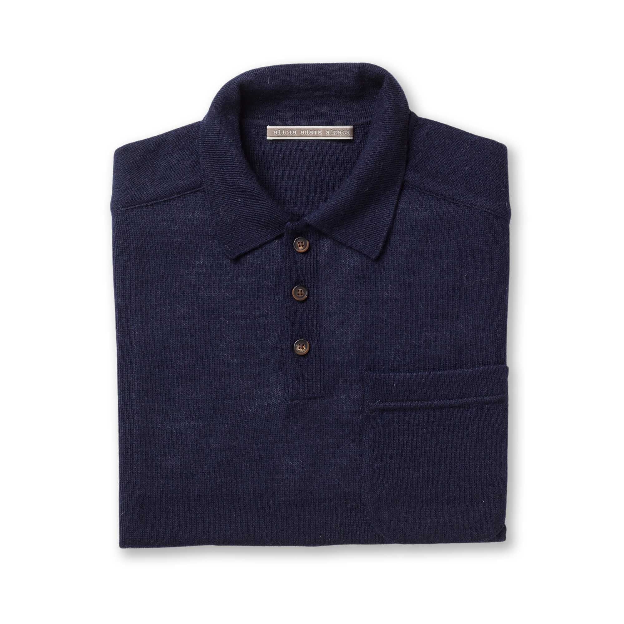 Mens | Knit Polo | Navy