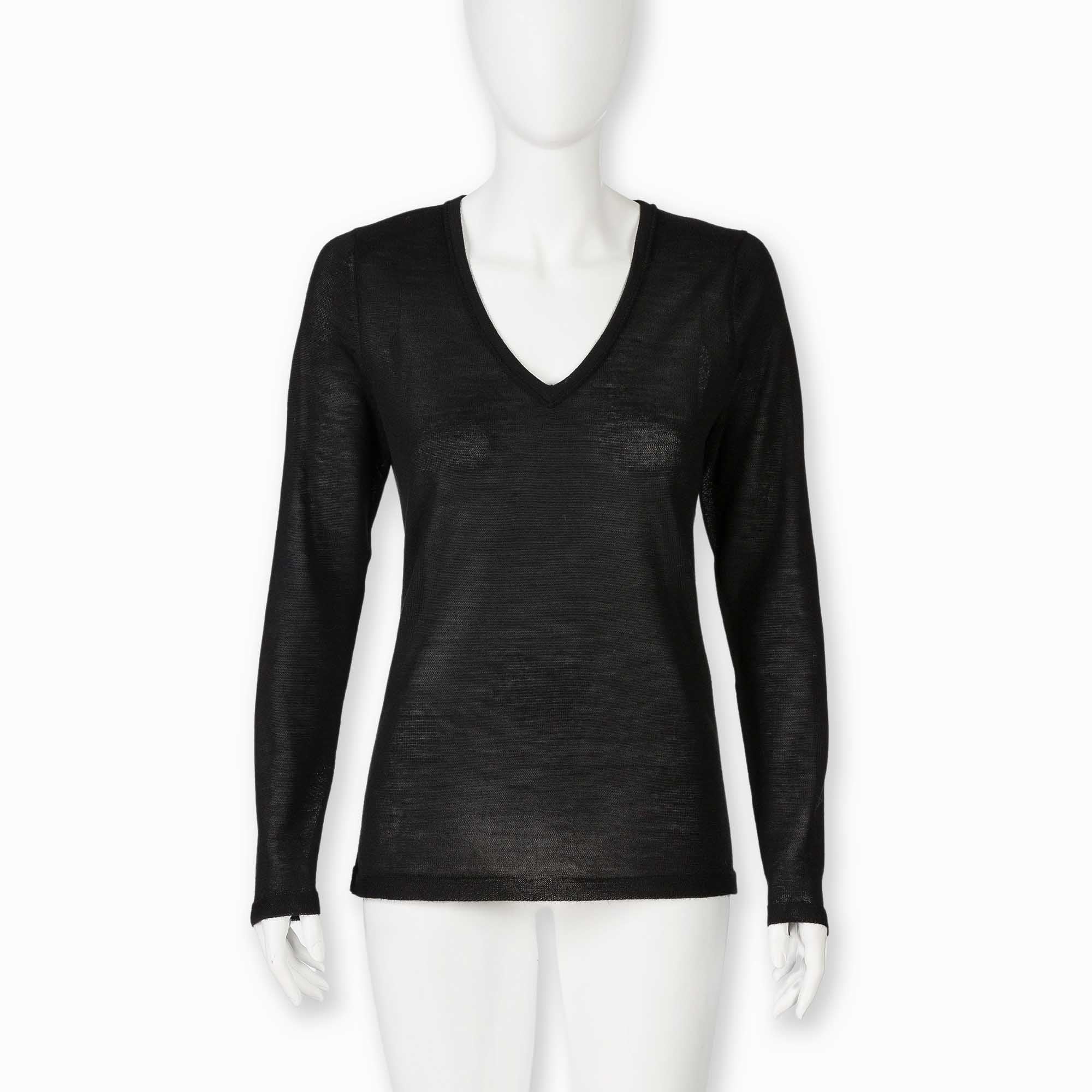 Womens | V Neck Sweater | Black