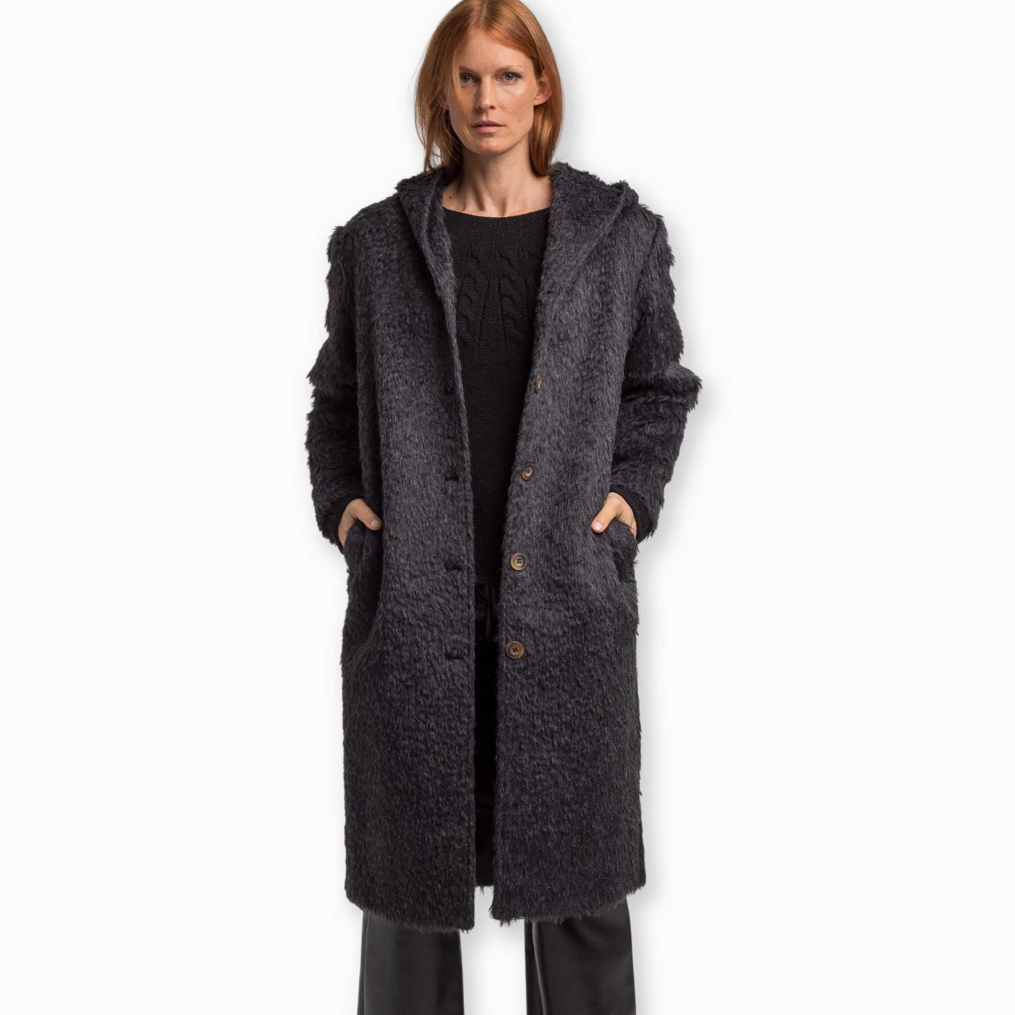 Womens | Finley Coat | Black Melange