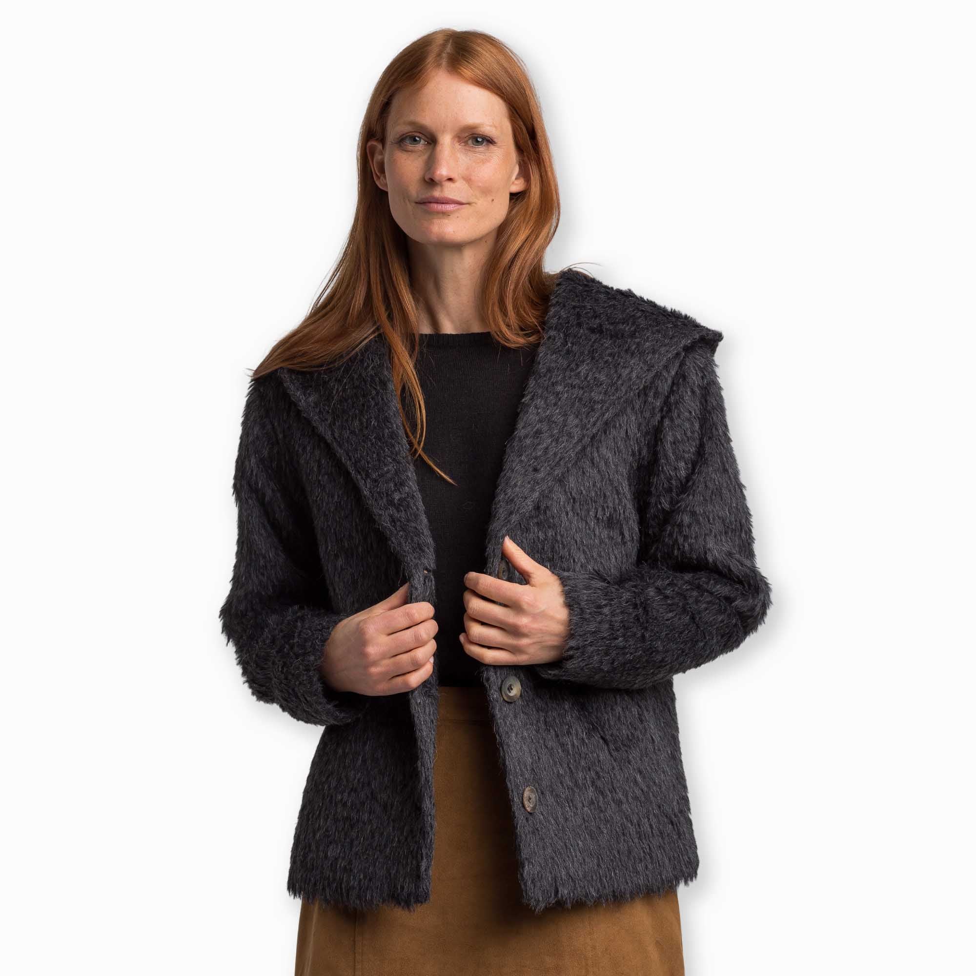 Womens | Finn Coat | Black Melange