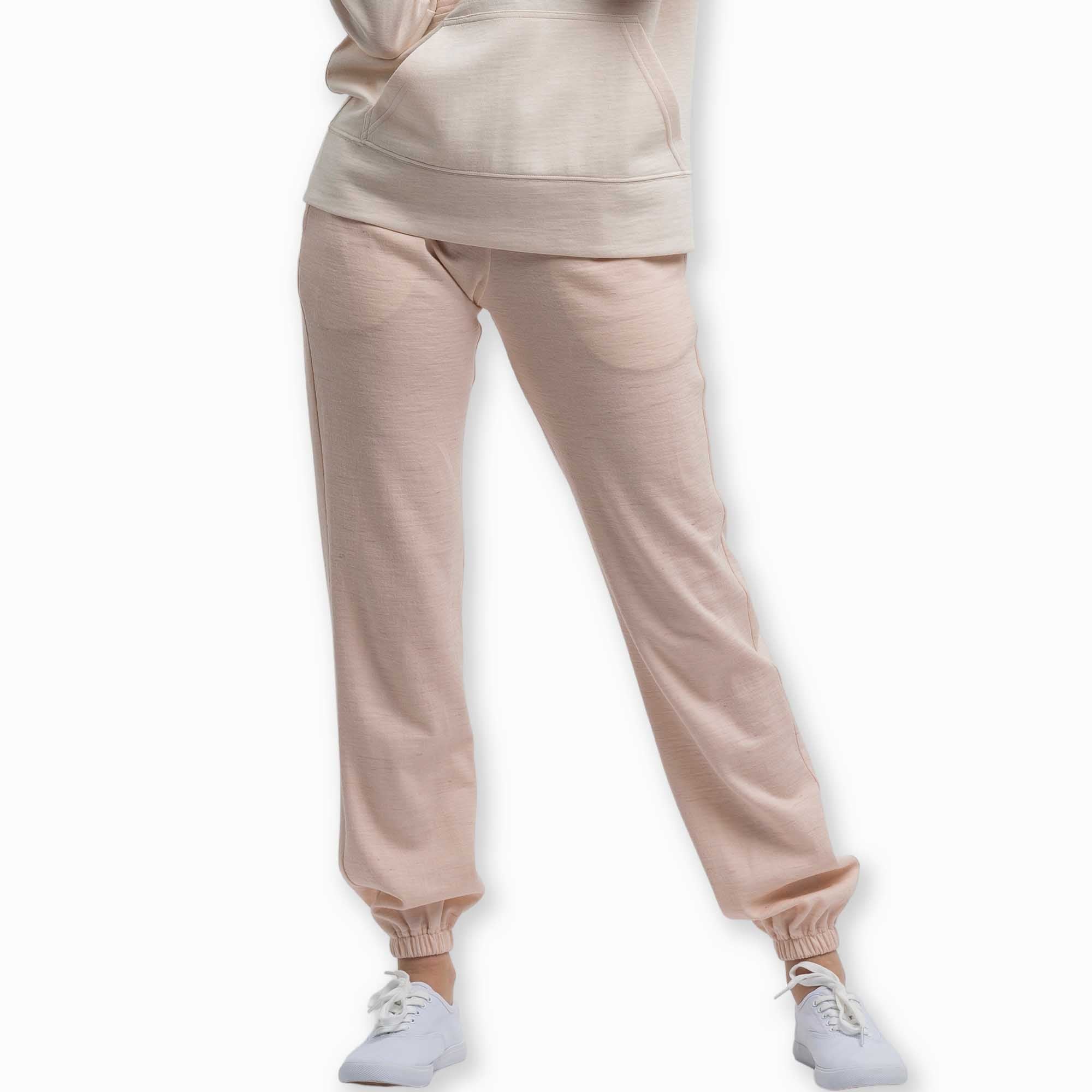 Womens | Malibu Lounge Jogger | Pink Powder / Ivory
