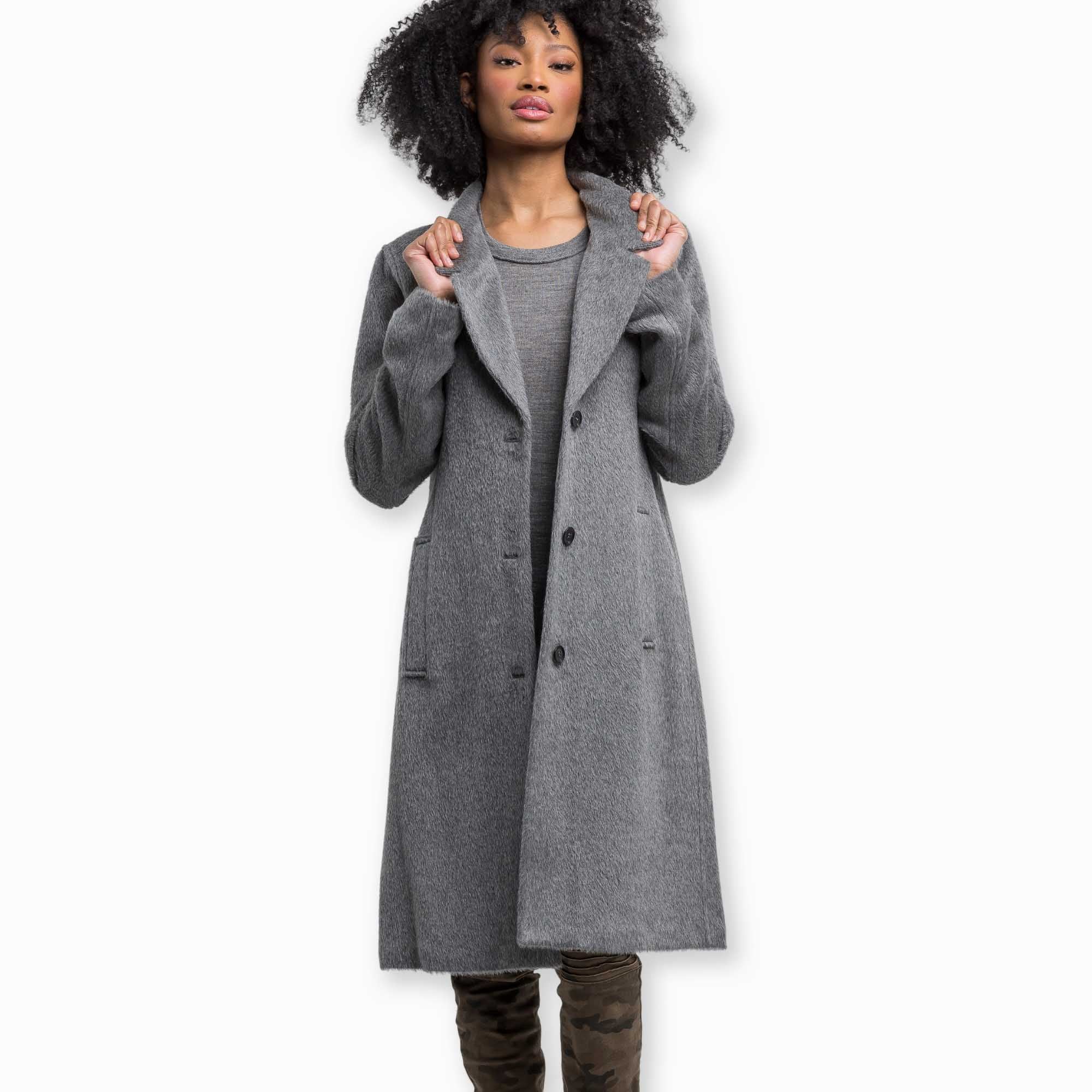 Womens | Samira Coat | Light Grey