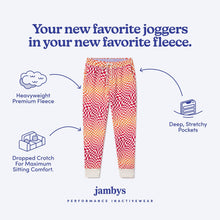 Chilluxe Brushed Fleece Joggers | Checkerboard Gradient