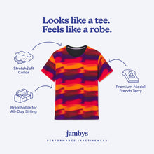 Modal French Terry Lounge Tee | Sunrise Blur