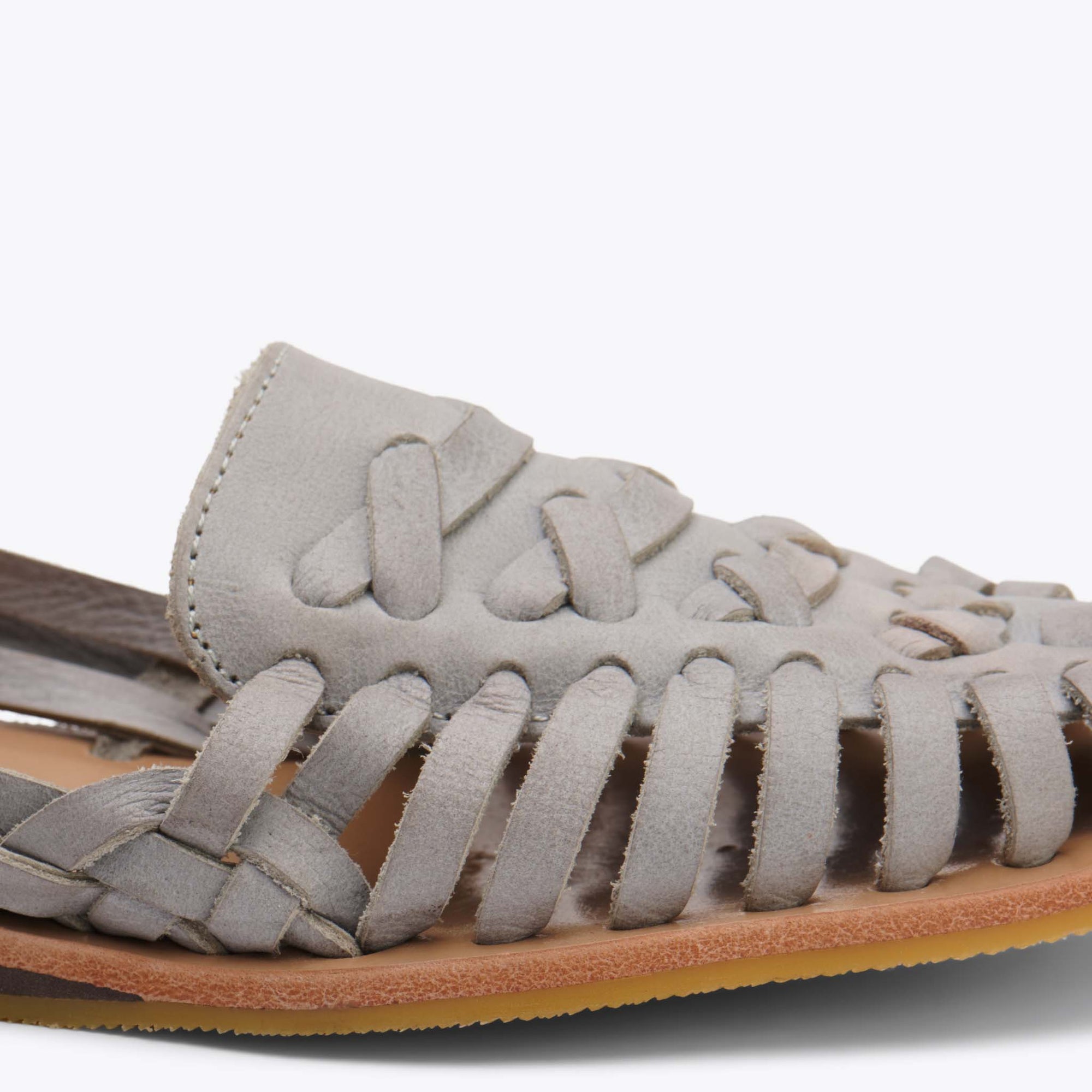 Product Image 6 Single Women's Huarache Sandal Sky Grey Women's Leather Sandal Nisolo Close Up