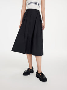 A-Line Midi Skirt | Black