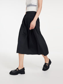 A-Line Midi Skirt | Black