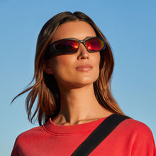 Unisex | Side Out Sunglasses | Matte Black | Sunset Polarized Lenses