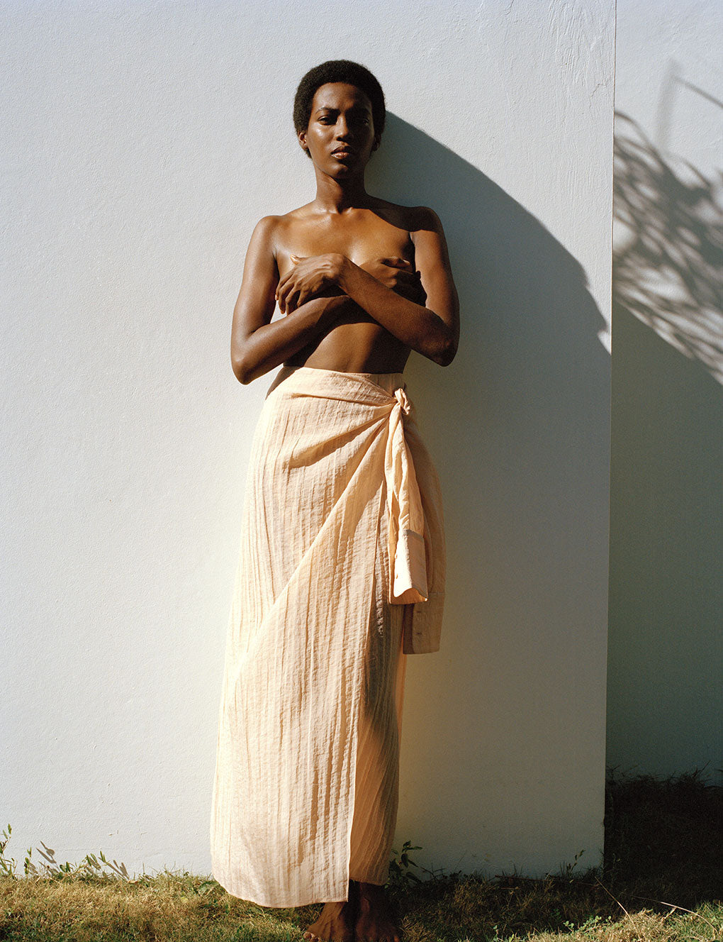 Womens | The Simona Sarong Skirt | Washed Apricot