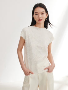 Cap Sleeve Tee | Ivory