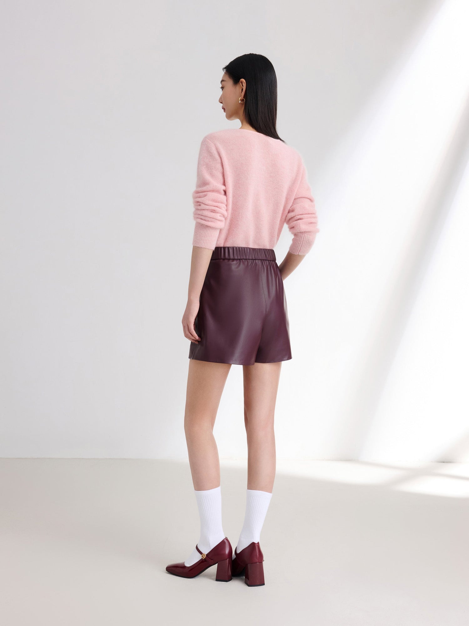 Casual Shorts | Wine Red