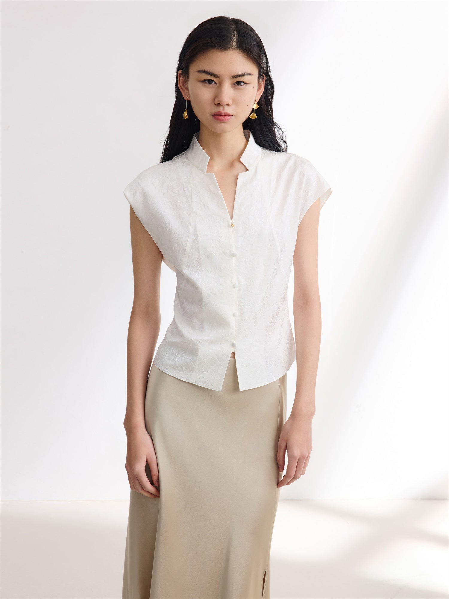 Short Sleeve Top | White