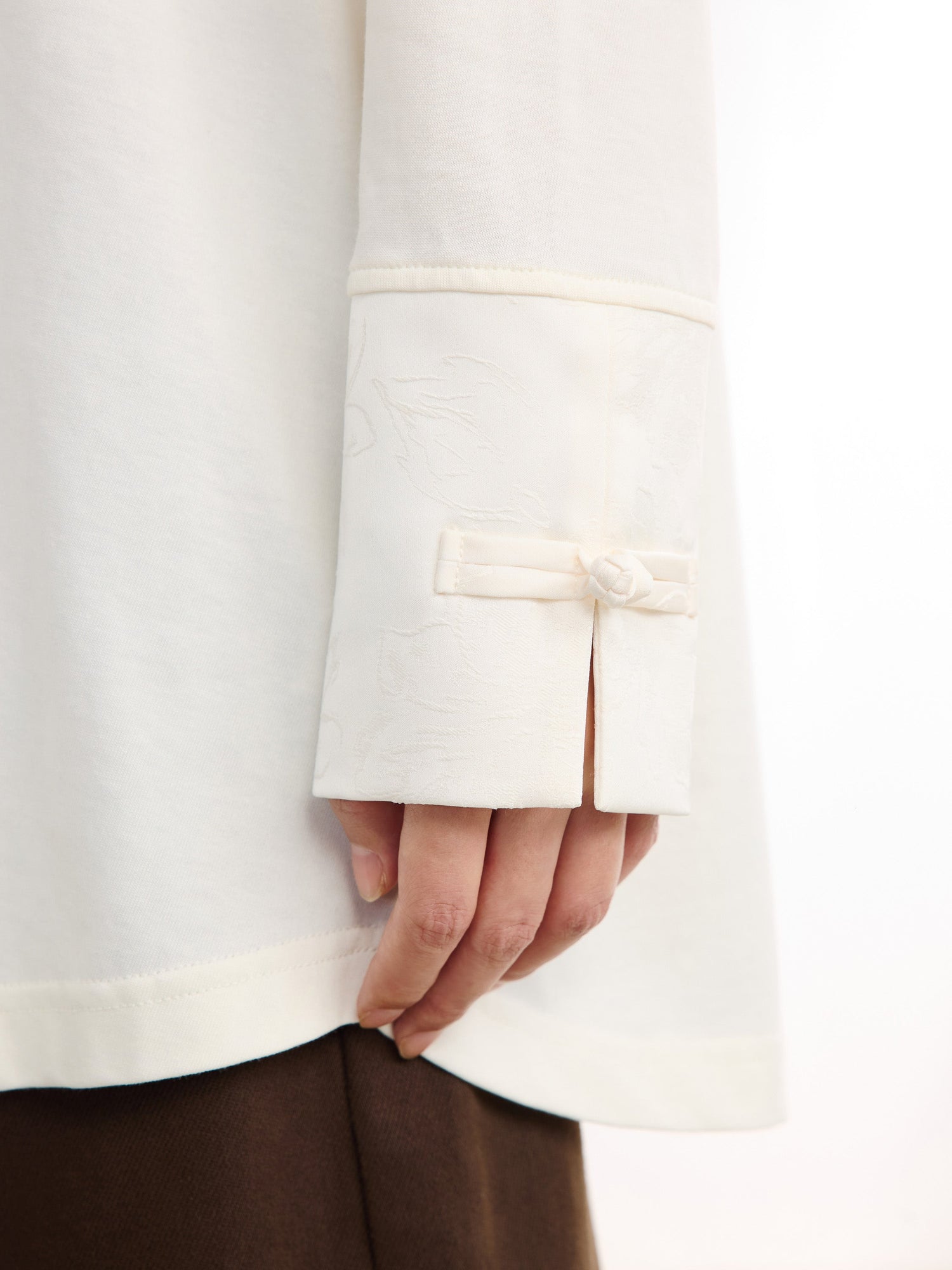 Loose-Fit Long Sleeve Tee | White