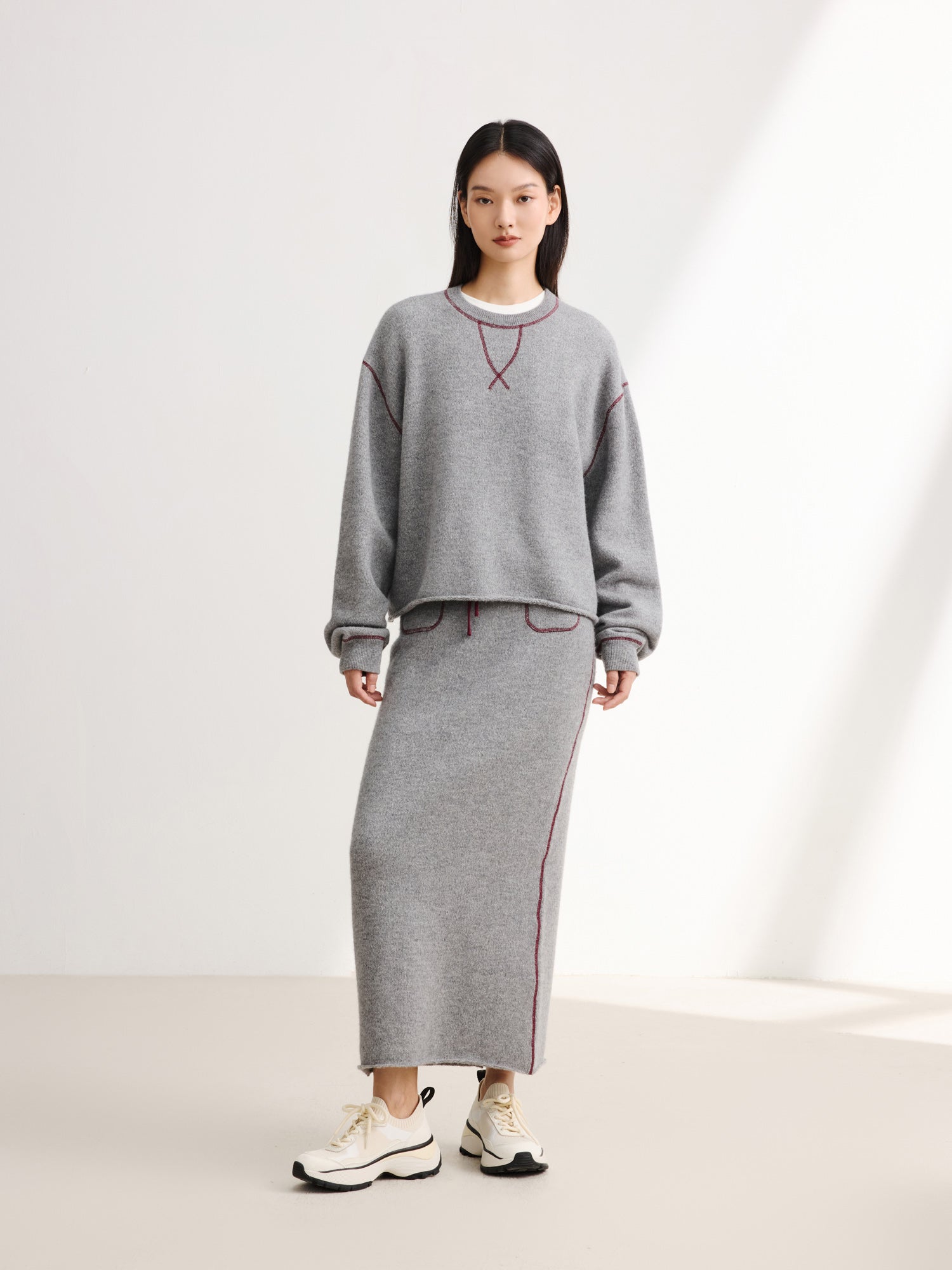 Midi Dress | Heather Grey
