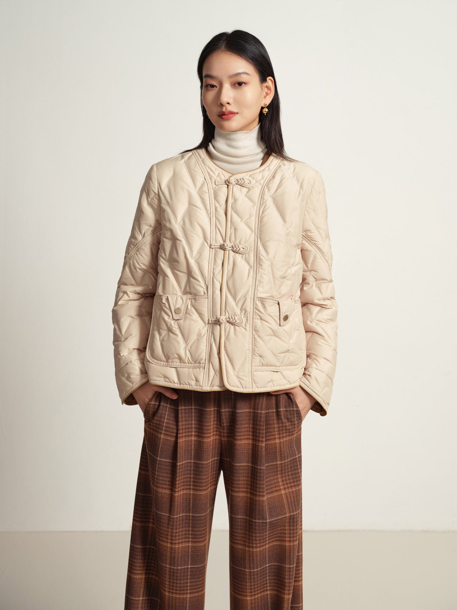 Knit Cardigan | Beige