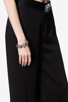 Cubic Zirconia/Crystal Glass | Drop Bracelet | Silver